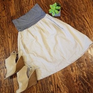 De Ja Vue Cotton Linen Tan Sun Dress